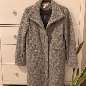 chic grey wool coat